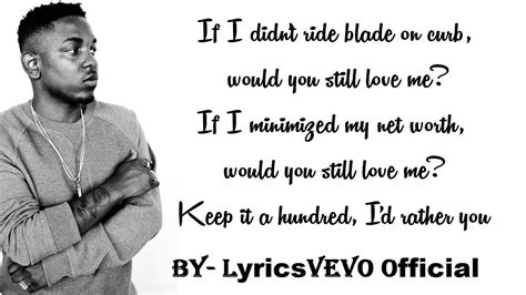 Kendrick Lamar Love Lyrics